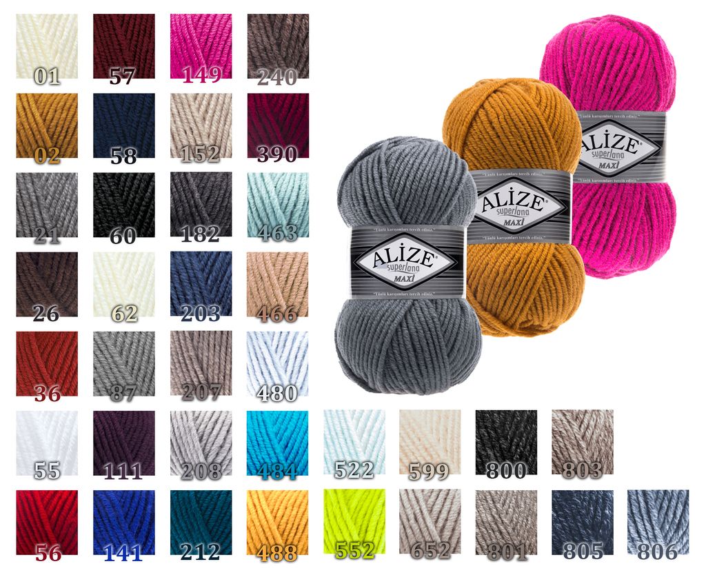 100g Strickgarn Strickwolle Alize Superlana | Kaufland.de