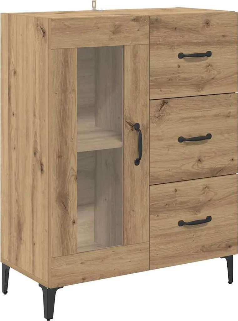 Credenza Industrial Artisan Rovere 69,5x90 | Mobile Multiuso Offerta Online - 1