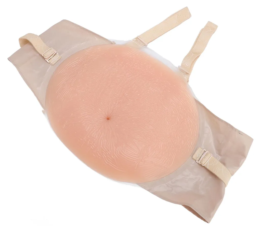 Simulez une grossesse réelle avec ce ventre en silicone XL réglable