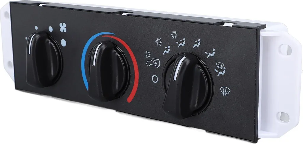 Panneau de Commande Climatisation AC pour Chauffage de Voiture 12V Noir