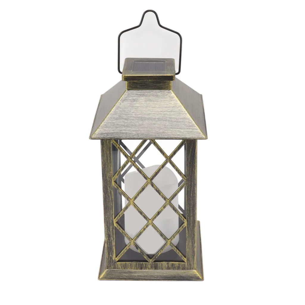 Lanterne de jardin en bronze robuste pour éclairage extérieur stable - 5