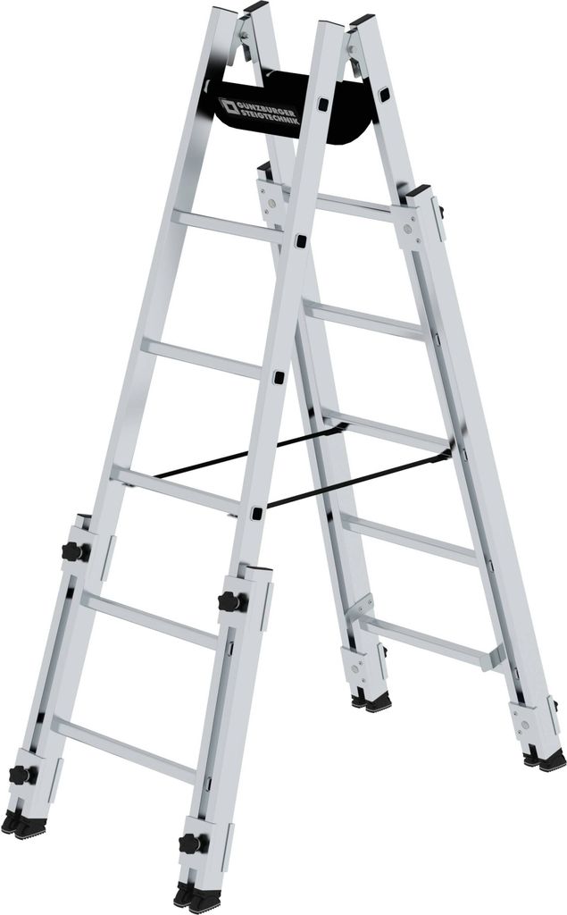 Sprossen-Stehleiter treppengängig 2x6 Sprossen