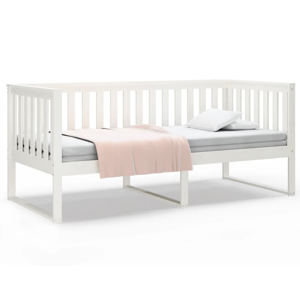 vidaXL Letto da giorno senza materasso bianco 100x200 cm in Immagine del prodotto 