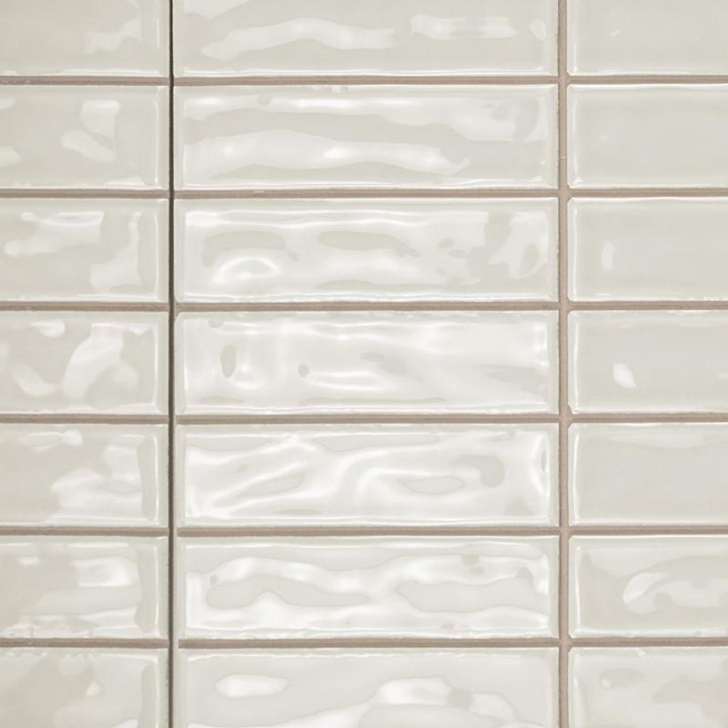 Fliese Manhattan Greige 20x20 VORGESCHNEIDET (2,5x10) Beige Glänzend | 20x20 VORGESCHNITTEN (2,5x10) | 1 m²/s