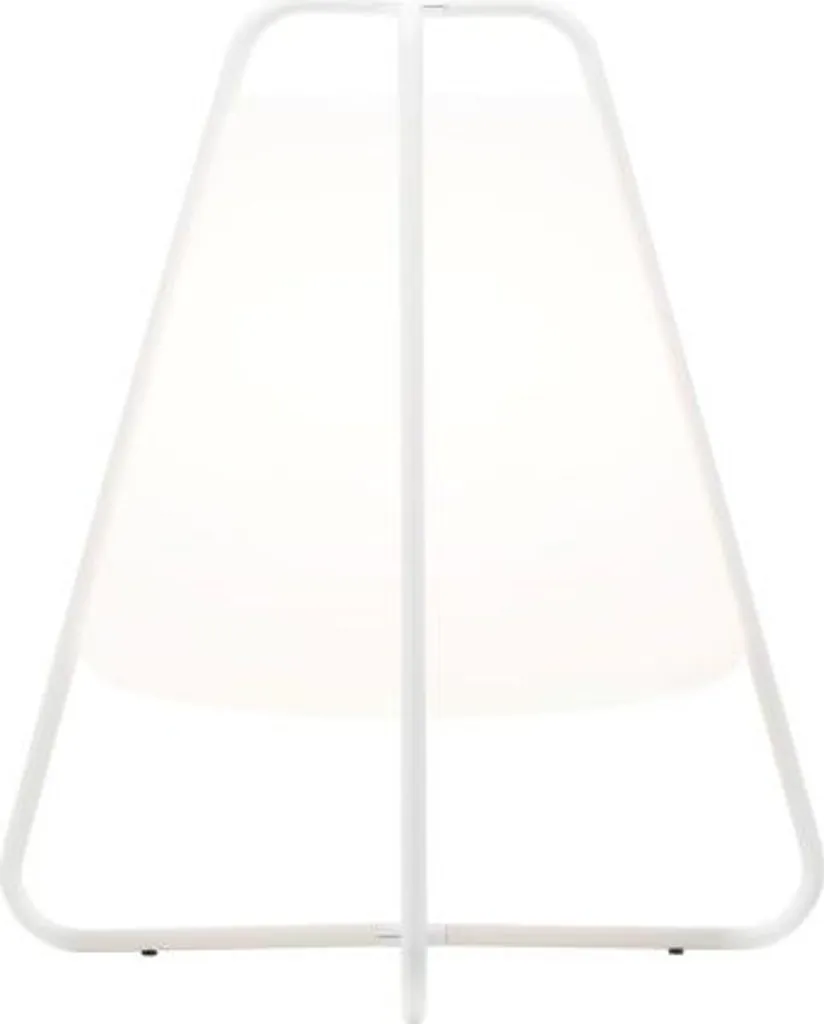 Lampada Led Teepee Zafferano Ricaricabile - Touch, da Interno ed Esterno IP65, Design Moderno Senza Fili Bianca