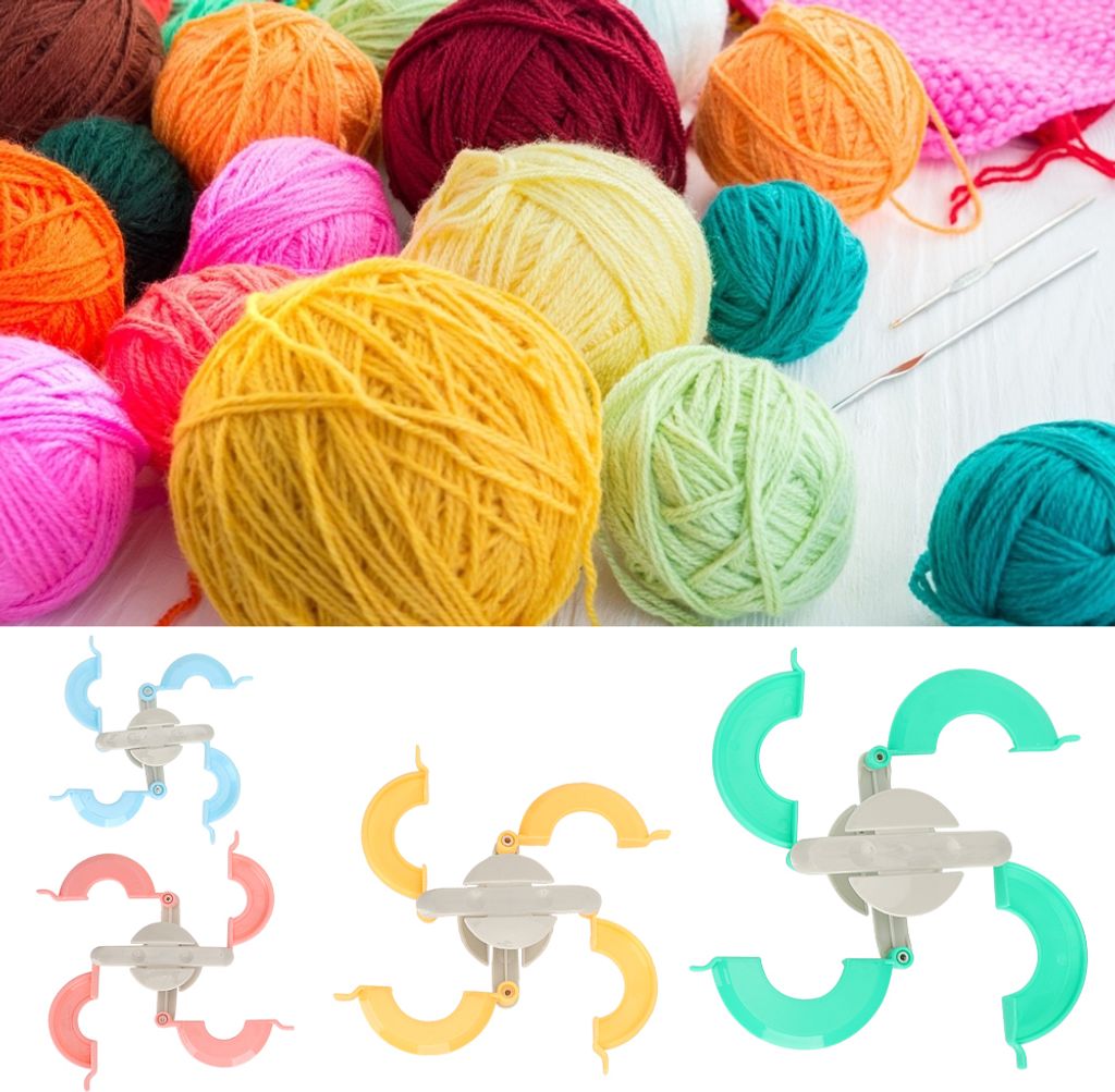 Pompom Maker,Pompom Making Tool,Fluff Ball Weaver,Needle Craft Knitting,Kinitting Zubehör