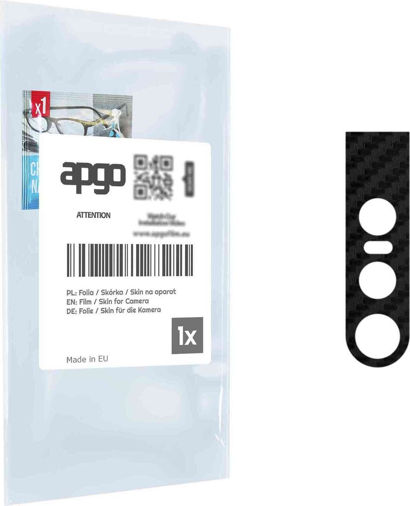 apgo Objektivschutz-Folie, Kameraschutz kompatibel mit vivo V15, Carbon-Imitation, Rückseite Schutzfolie für Kamera-Insel, Hinten Folie, kratzfes...