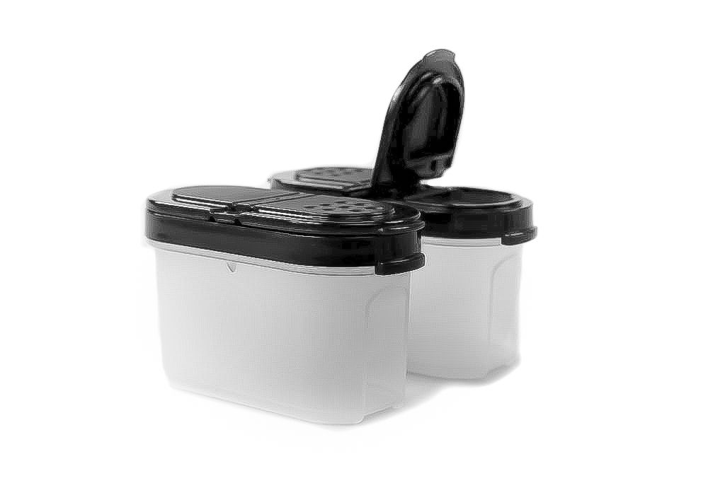 TUPPERWARE Contenitori per spezie 120 ml neri (2) Immagine del prodotto 