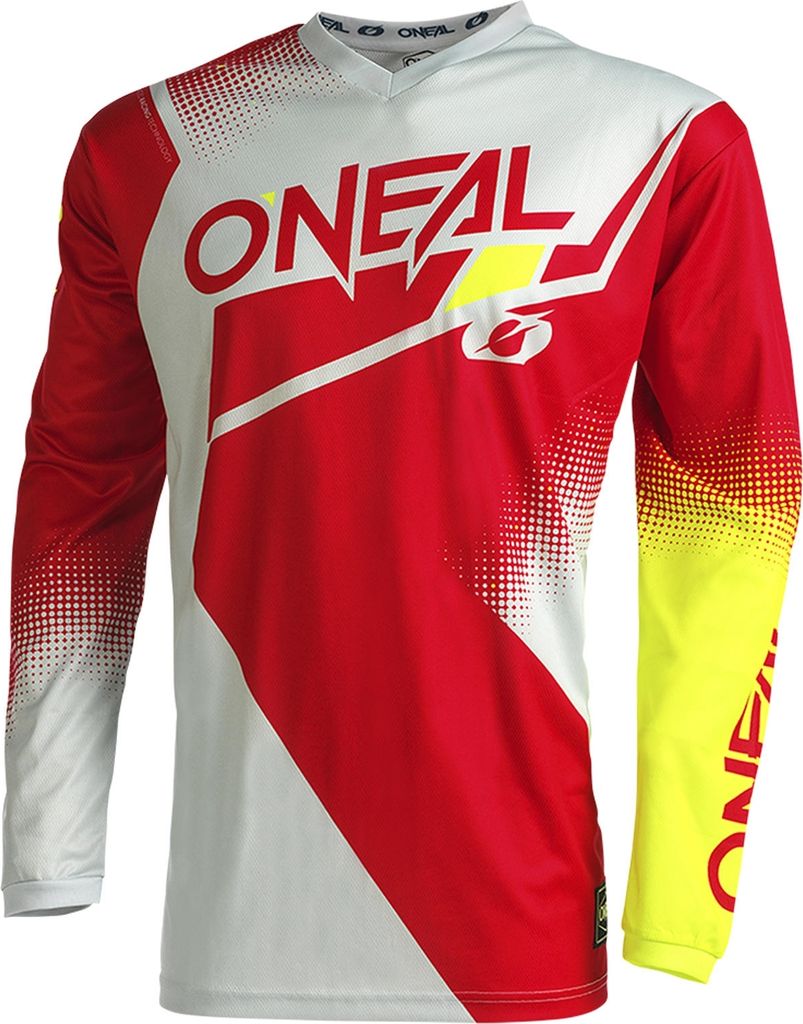 Oneal Element Racewear V.22 Motocross Jersey, rot/gelb, XL