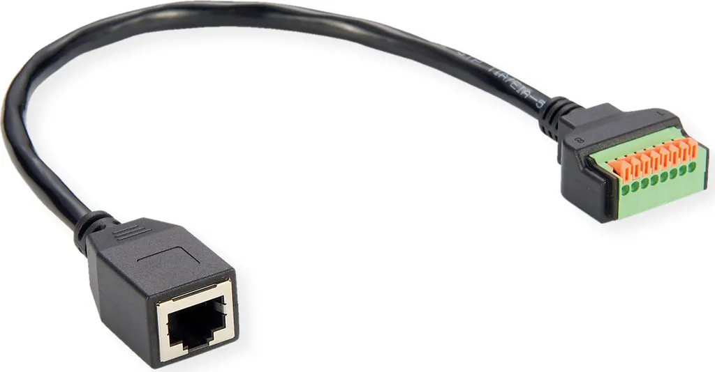Adattatore ROLINE RJ45 a Morsettiera 30cm - Soluzione Senza Saldatura