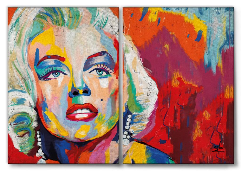 Giallobus - Marilyn 2 - Giallobus - 204x140cm | 2pz. x 100x140cm - Bild - Leinwand