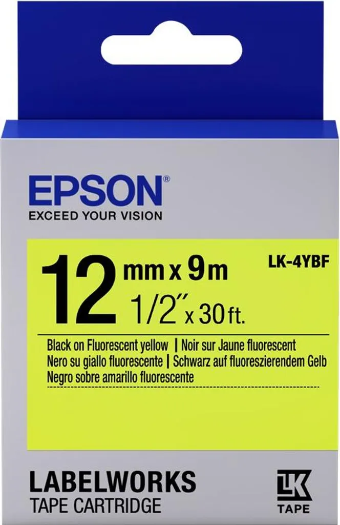 Identifiez Facilement vos Objets avec le Ruban Epson LK-4YBF Jaune