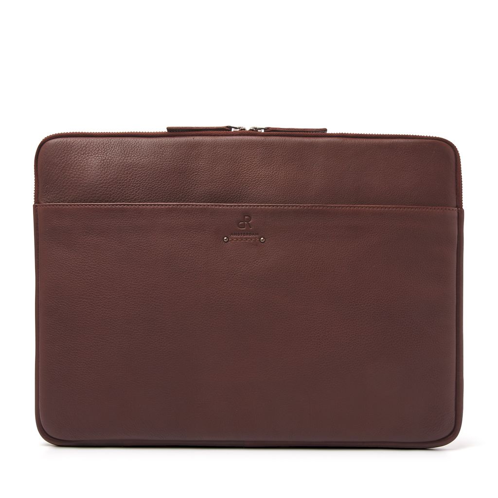 Laptoptasche dR Amsterdam echtes Leder | Laptoptasche 15 6 Zoll | Laptoptasche | Laptopschutz | Tampa - 933580 Brown