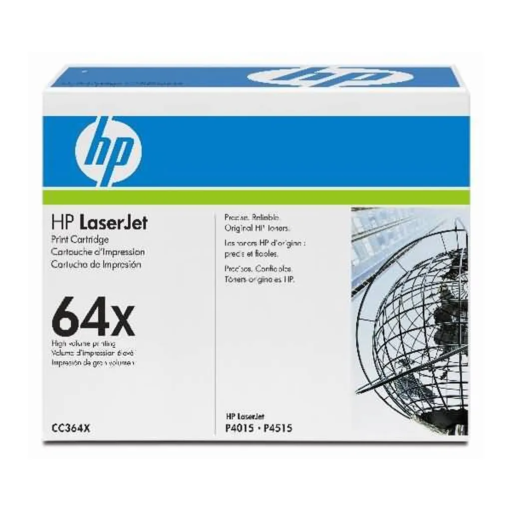 Toner HP CC364X 64X Noir pour Éviter les Pannes et Imprimer Plus Longtemps