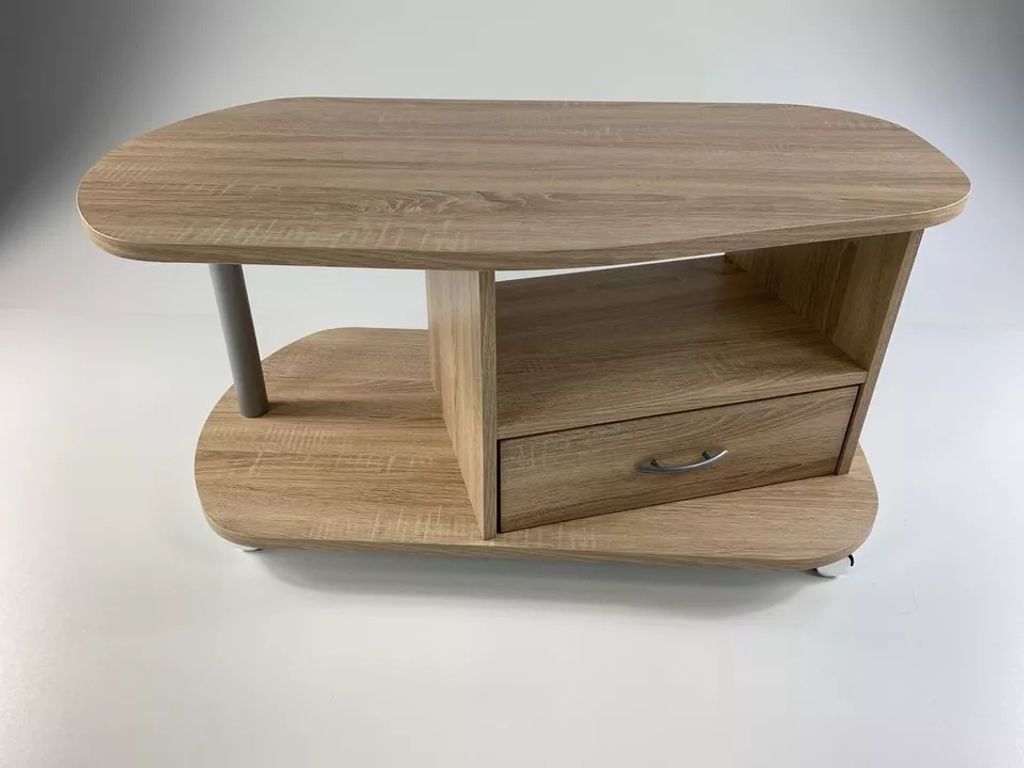 Couchtisch Sofatisch Kaffeetisch modern Schräge Lotta Sonoma eiche Sägerau NEU