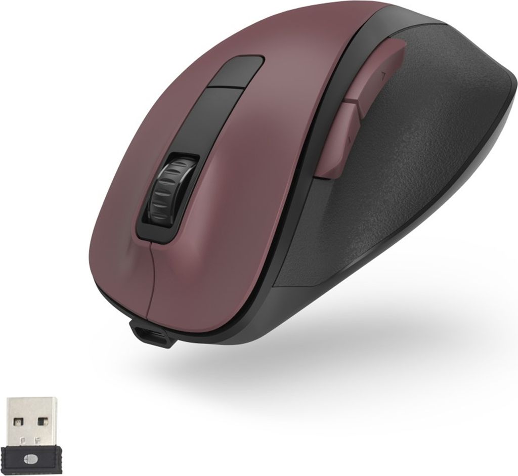 Hama Optische 6-Tasten-Funkmaus MW-500 Recharge, Rot Produktbild 