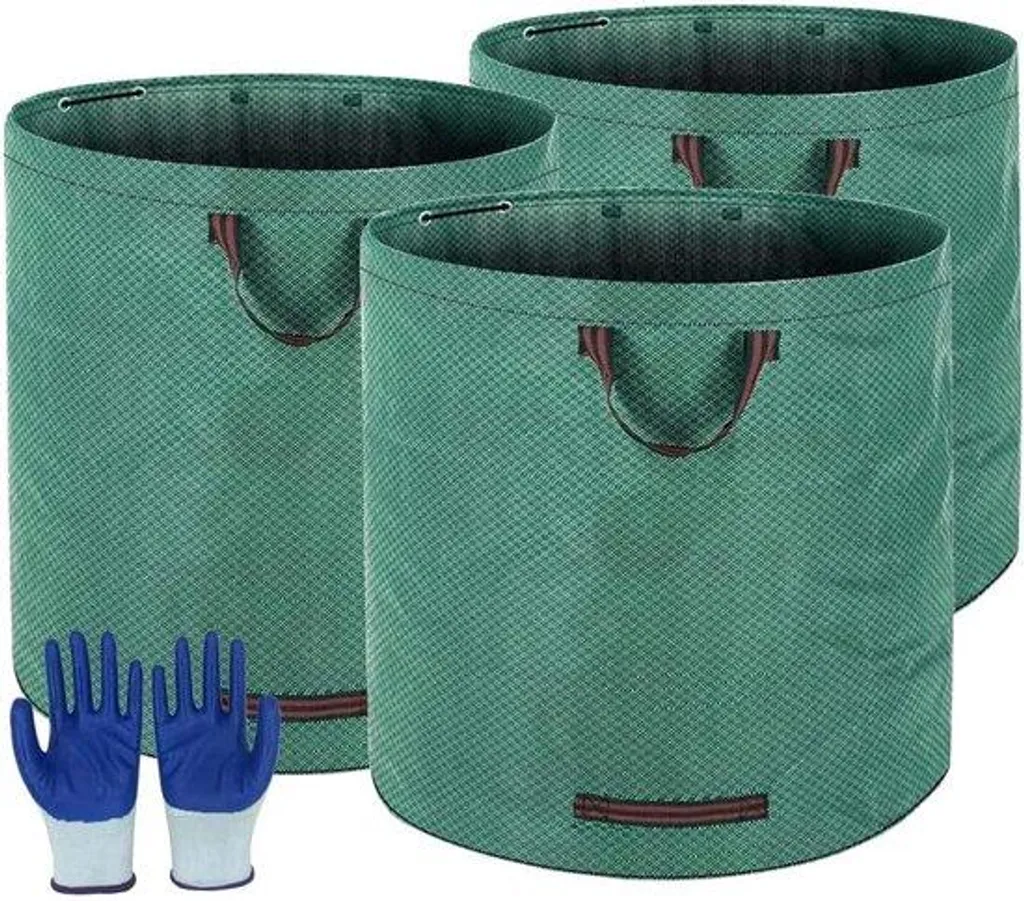 Sacs à déchets verts 272L pour ramassage et transport de l'herbe - 3x