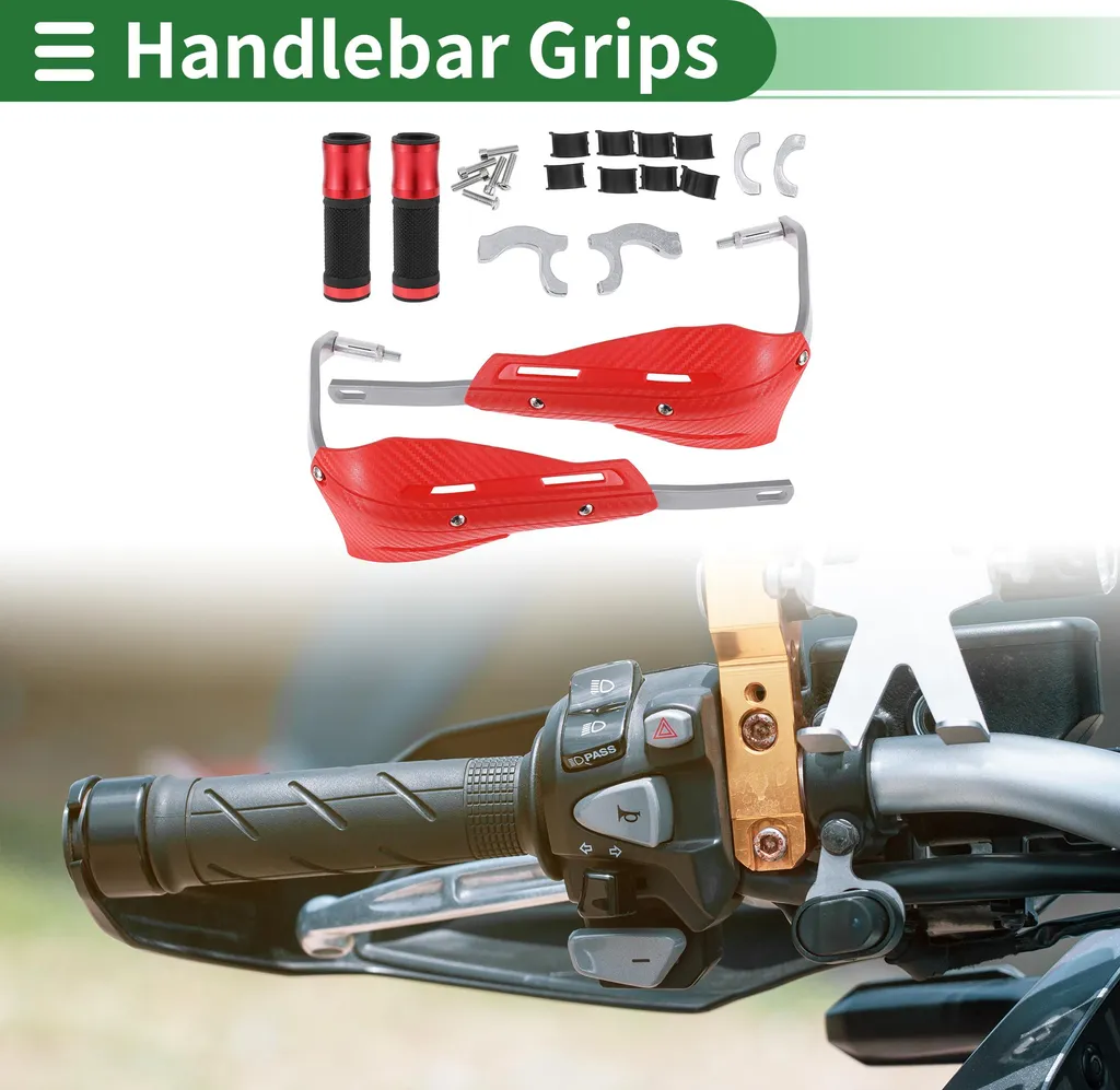 Kit Poignées de Guidon Moto 22mm 24mm pour Personnalisation et Confort