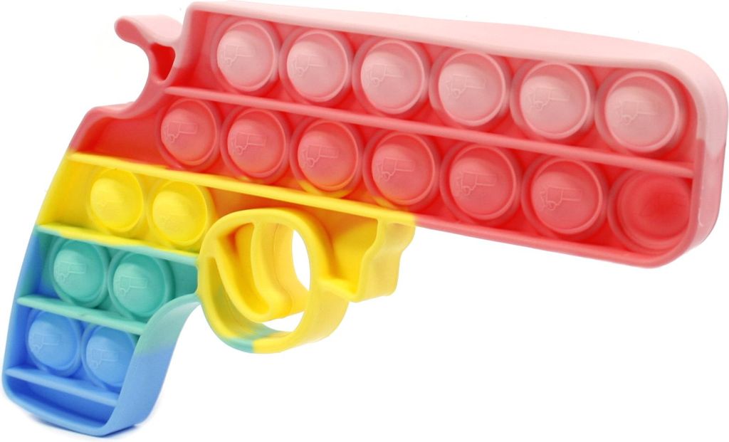 Push Bubble Pop It Pistole Antistress Spielzeug - Cooles Fidget Toy für Konzentration