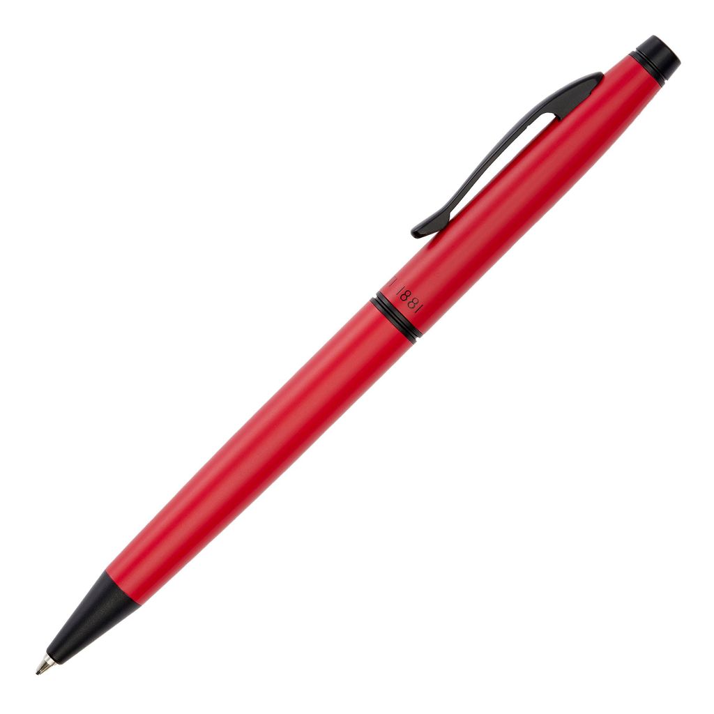 Cerruti 1881 Kugelschreiber Oxford Red – Edler Marken-Kugelschreiber in Rot, Hochwertiges Schreibgerät im eleganten Design in Geschenkbox