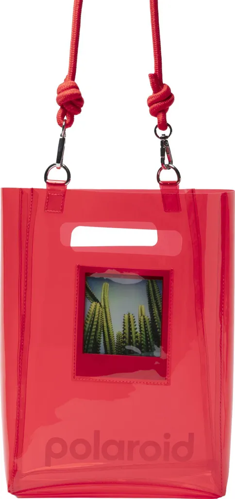 Polaroid TPU Bucket Bag Red - Sac Seau Rouge Transparent Design Rétro