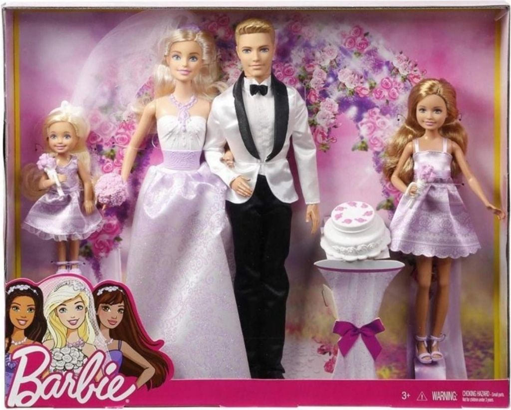 Svatební sada | Panenka Barbie | s Kenem, Stacie a Chelsea Obrázek produktu 