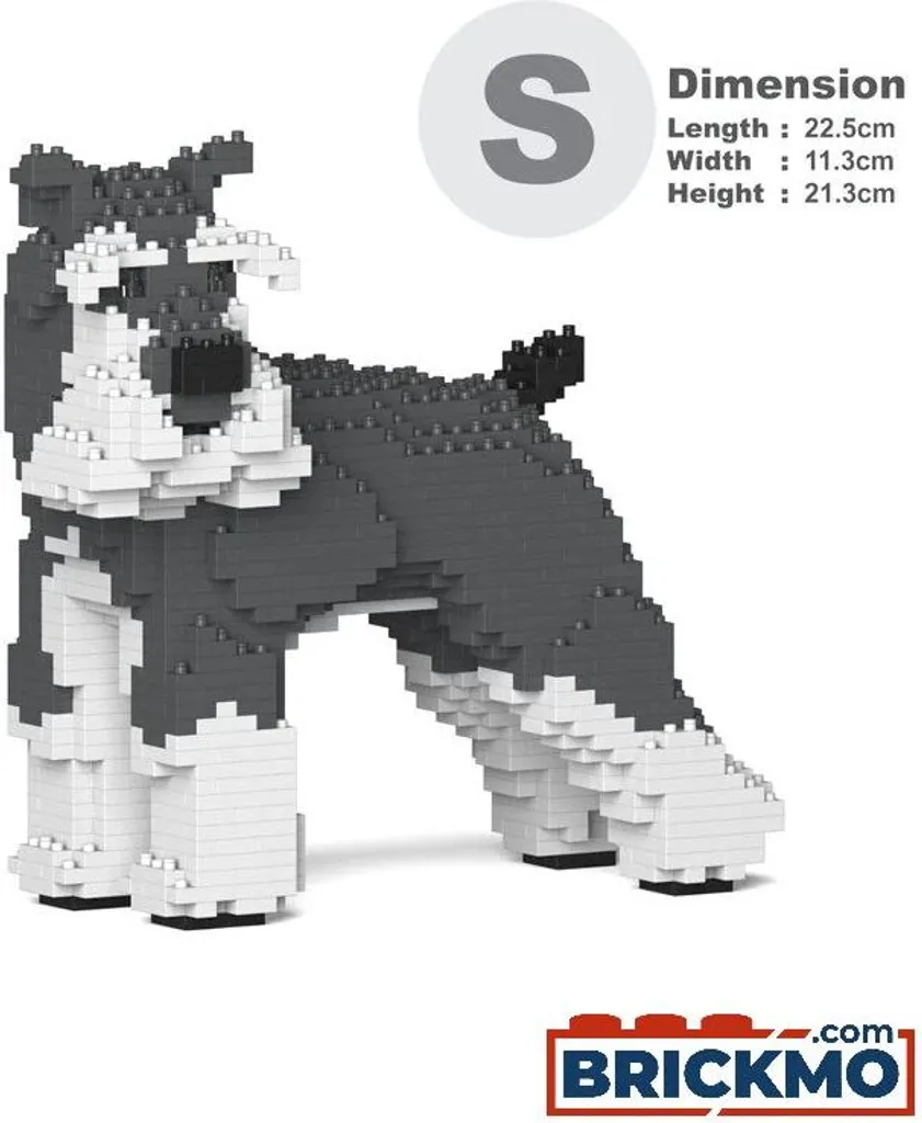 Schnauzer JEKCA Bricks en Briques avec Système de Verrouillage Sécurisé