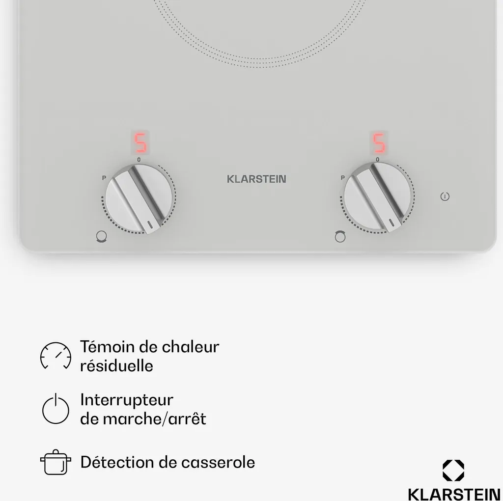 Plaque Induction Compacte 3500W avec Commandes Rotatives Kochheld - 5