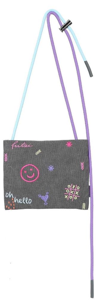 Fritzi aus Preußen Umhängetasche Fritzi Me Cross Limited Embro Fun Canvas Anthra dunkelbraun