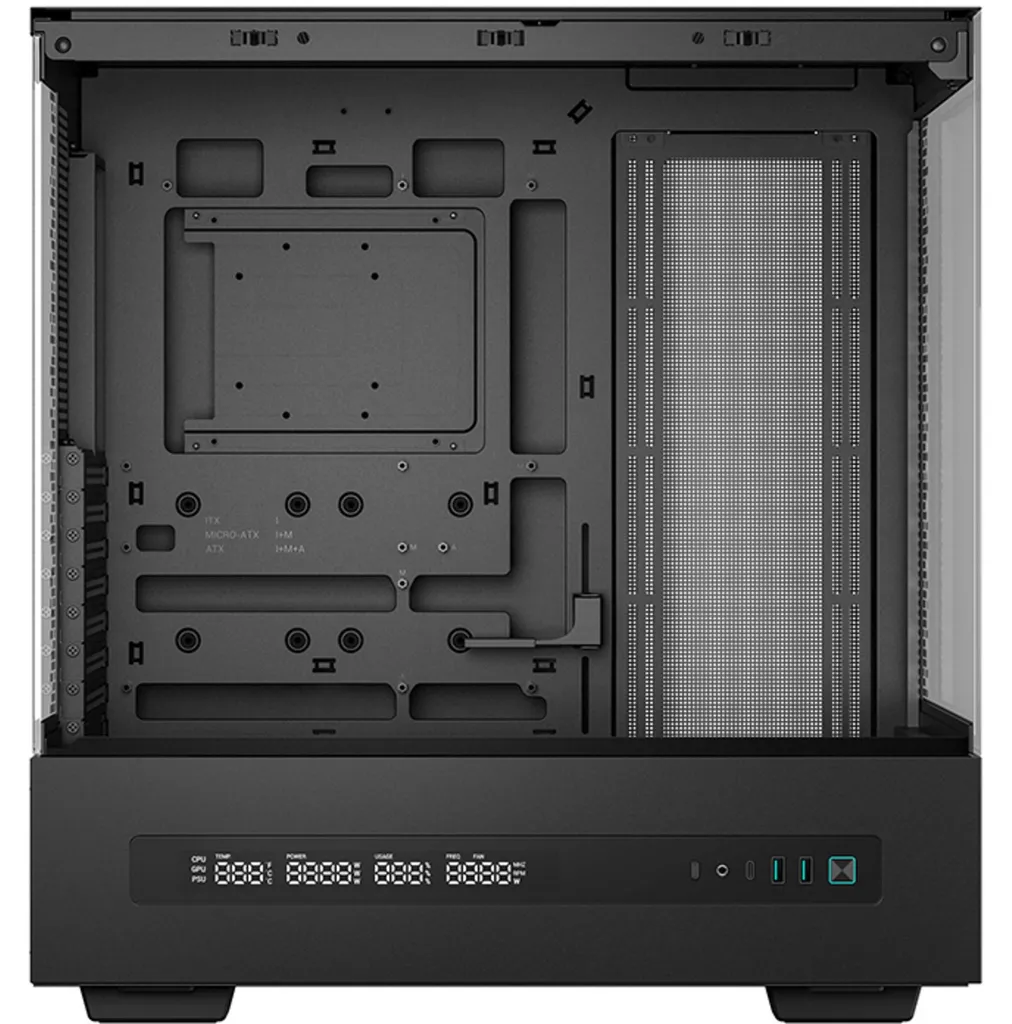 Boîtier PC DeepCool CH690 DIGITAL Noir : Refroidissement et Écran LCD - 7