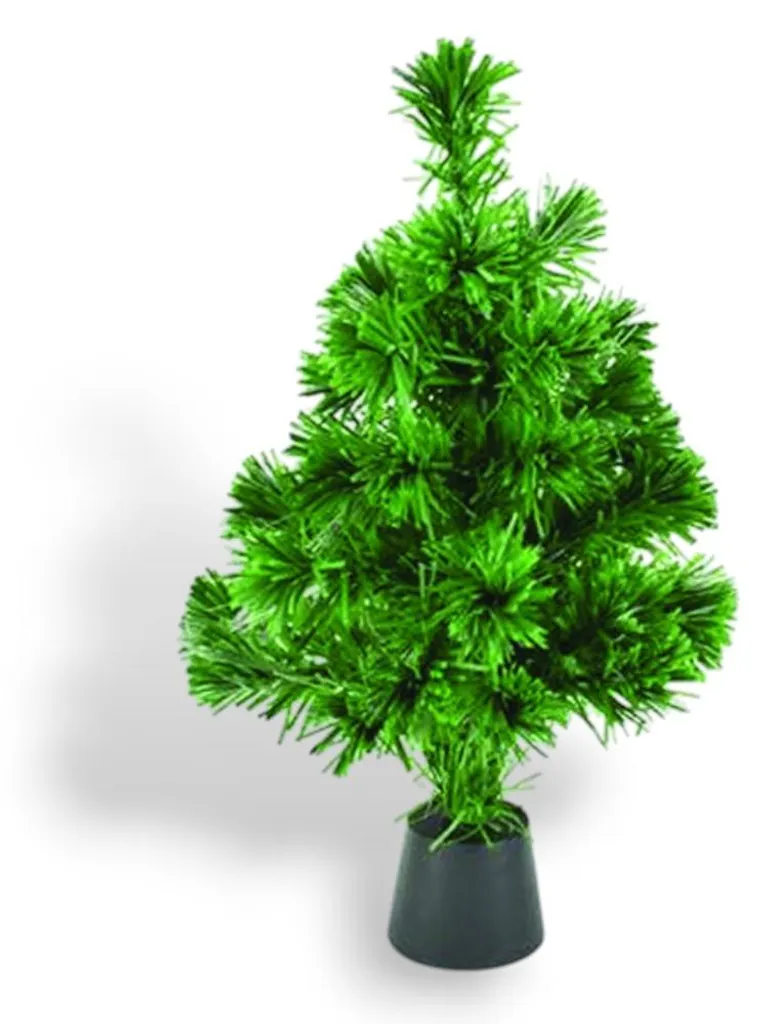 Petit sapin artificiel lumineux 45cm avec fibres optiques colorées