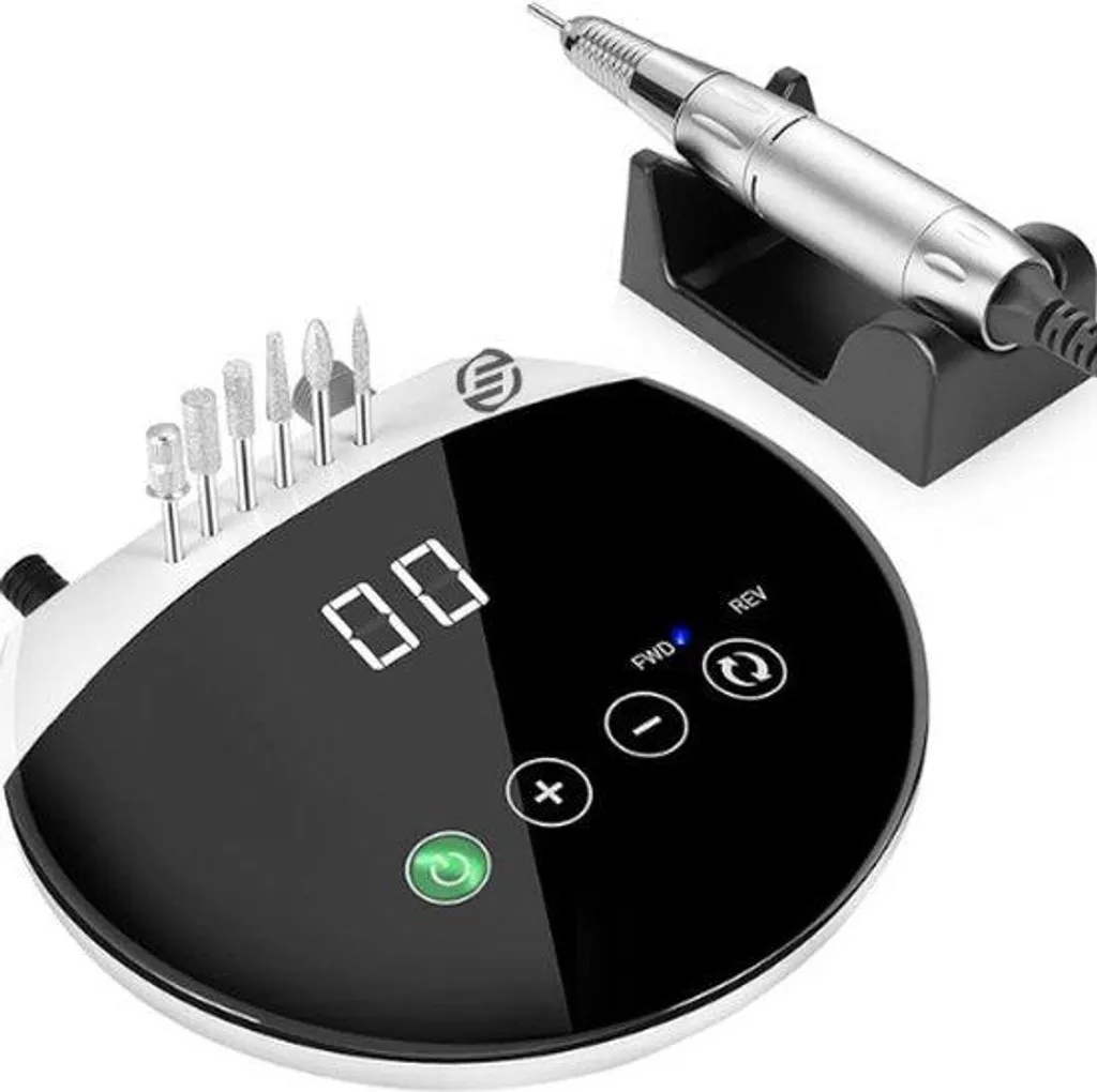 Lime à ongles électrique portable avec embouts en céramique pour manucure
