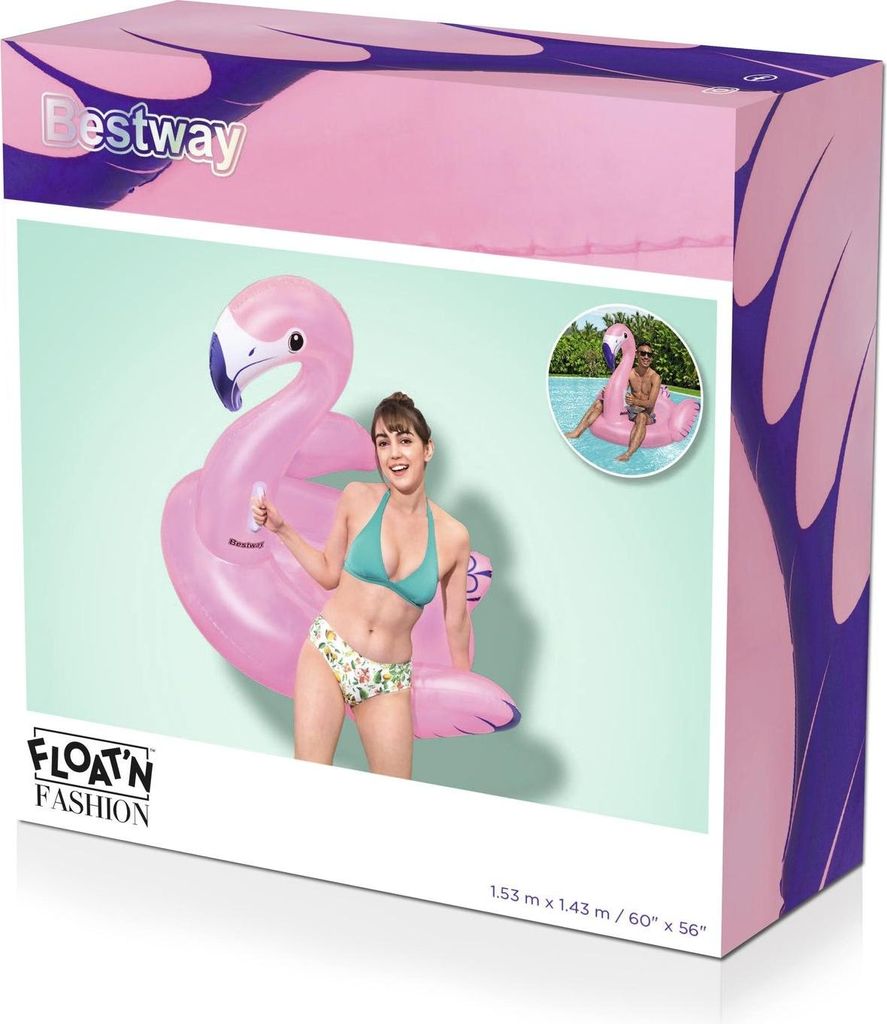Bestway® Luxury Flamingo animale galleggiante 153 x 143 cm Immagine del prodotto 