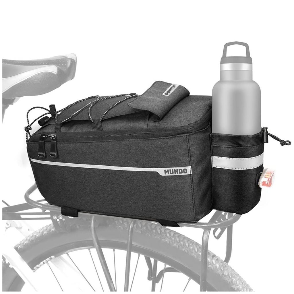 MUNDO 3in1 Fahrradtasche für Gepäckträger mit Kühlfunktion - 12L Volumen Isolierende Gepäckträgertasche mit Rucksackfunktion Wasserfest & R...