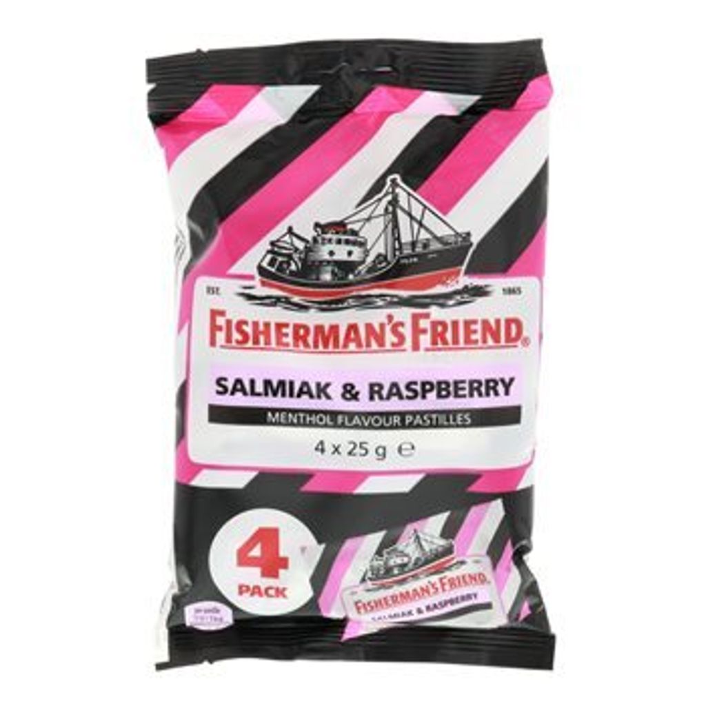 Fisherman's Freind Salmiak-Raspberry 4pcs 100g Obrázok produktu 