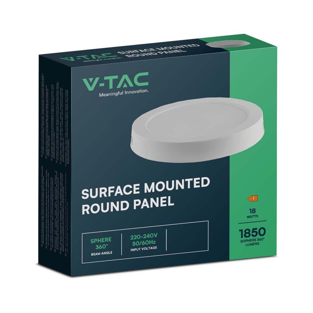 Oprawa sufitowa okrągła barwa ciepła LED 18W V-TAC Zdjęcie produktu 