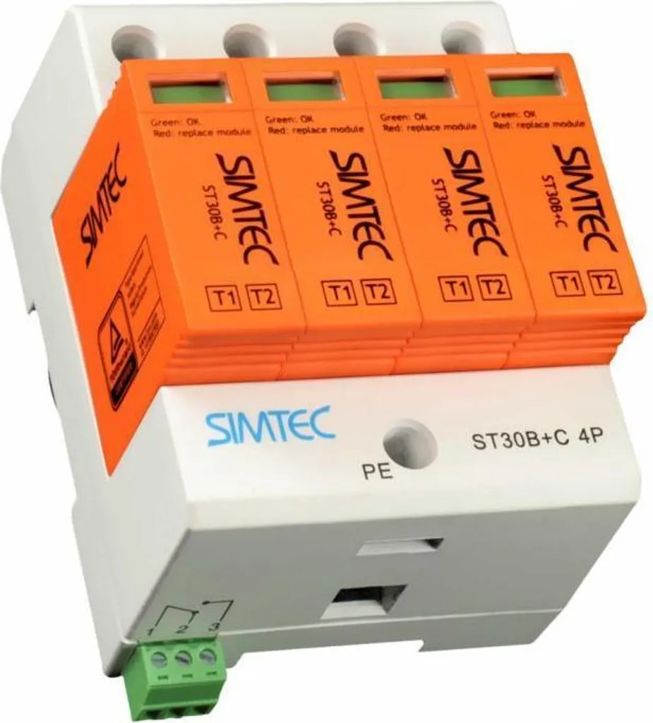 Parafoudre SIMTEC 4 Pôles Haute Performance avec Modules Débrochables BC