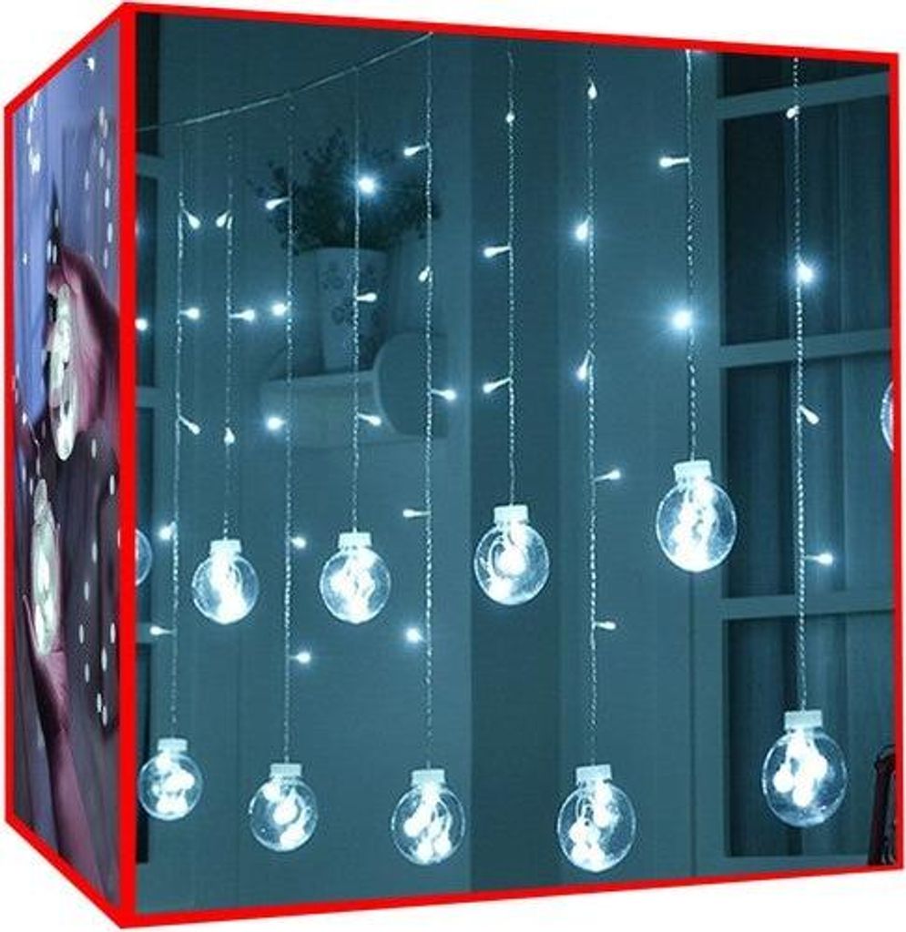 Svetelný záves 108LED - studená biela 31V KŚ11347 Obrázok produktu 