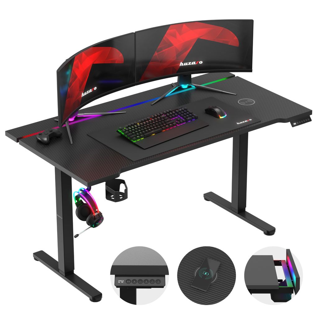 HUZARO Hero 8.7 RGB | Ergonomischer elektrischer Produktbild 