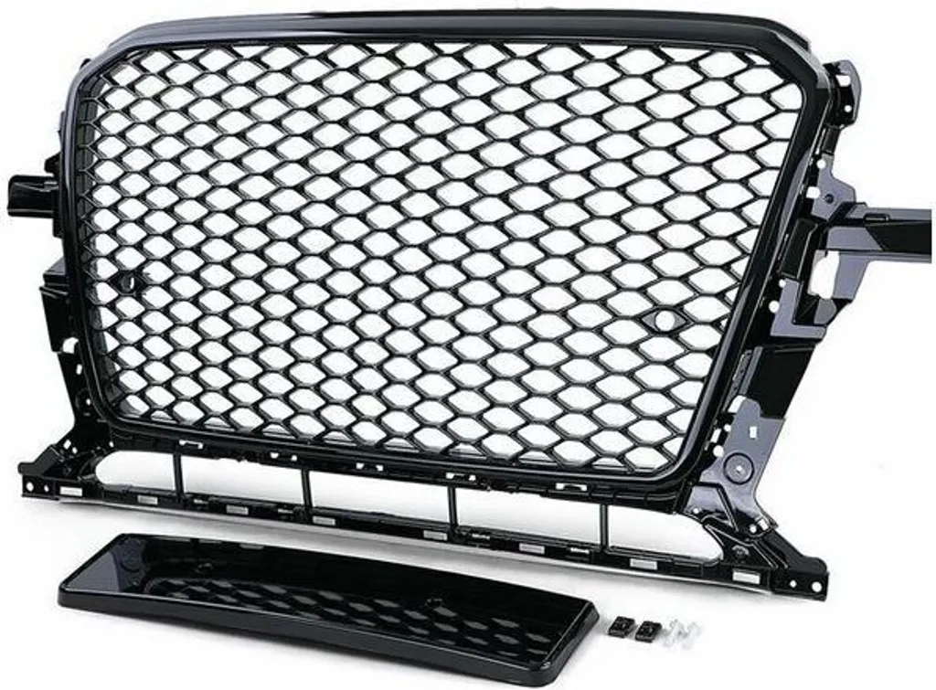 Grille de calandre Audi Q5 8R 2012-2016 style nid d'abeille noir brillant