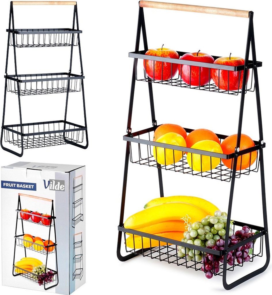 Vilde cesto di frutta cesto di verdura cesto di metallo Immagine del prodotto 