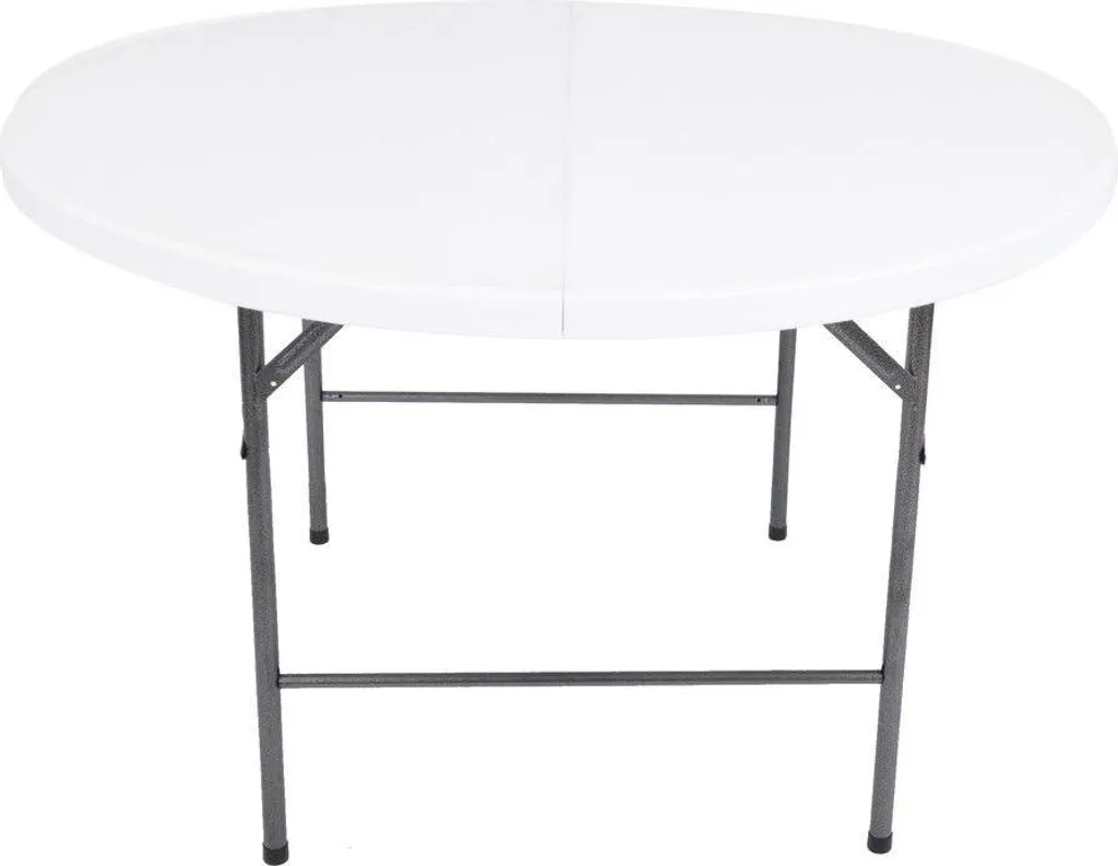 Table de jardin pliante ø 122 cm ROJAPLAST pour repas en plein air