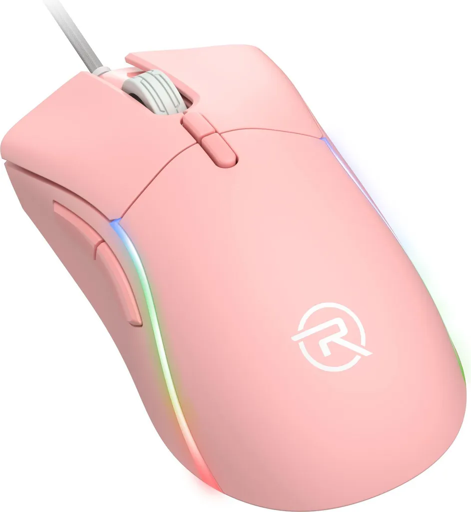 Rapture VENOM V2 Rosa : Souris de Jeu avec Commutateurs Rapides et RGB
