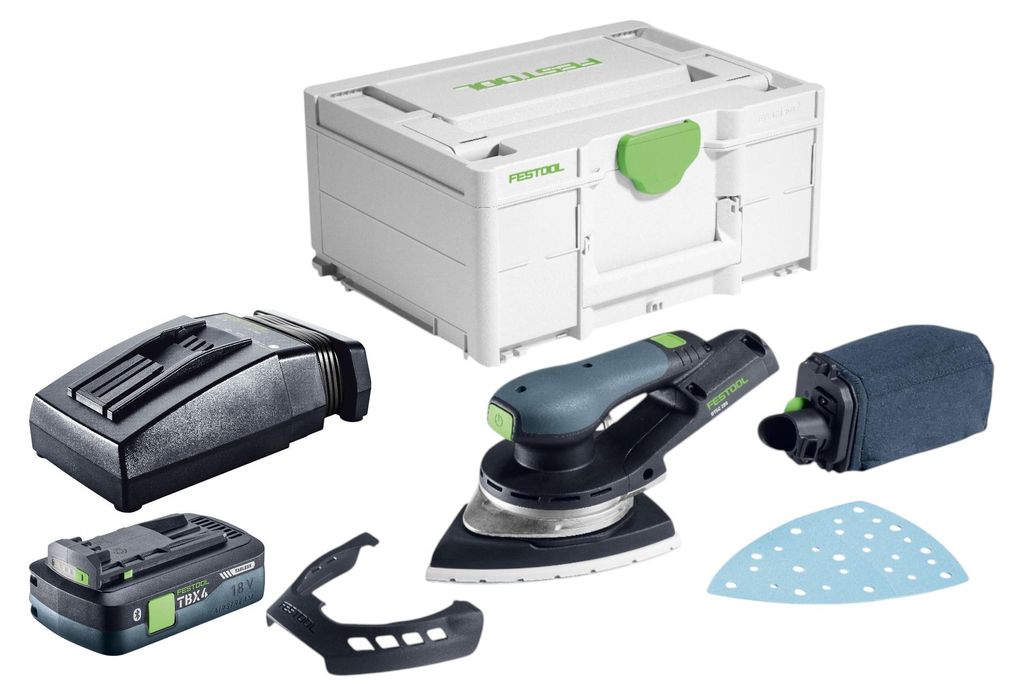 Festool DTSC 200-Basic Akku Deltaschleifer 18 V 145 x 195 mm Brushless + 1x Akku 4,0 Ah + Ladegerät + Systainer