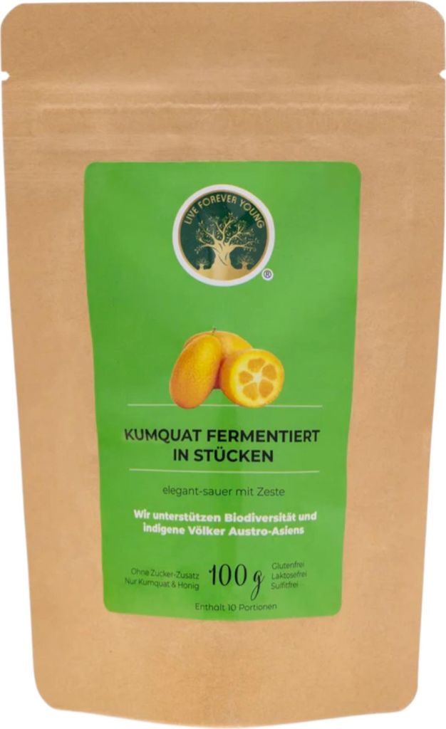 Kumquat fermentiert in Stücken 100g von Live Forever Young