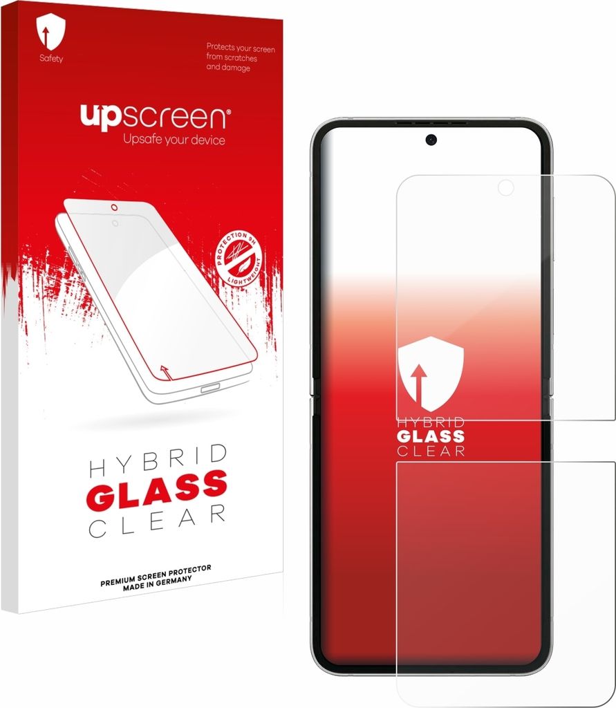 upscreen Schutzglas für Samsung Galaxy Z Flip 6 Schutzfolie Panzer Folie Glas Display Schutz klar