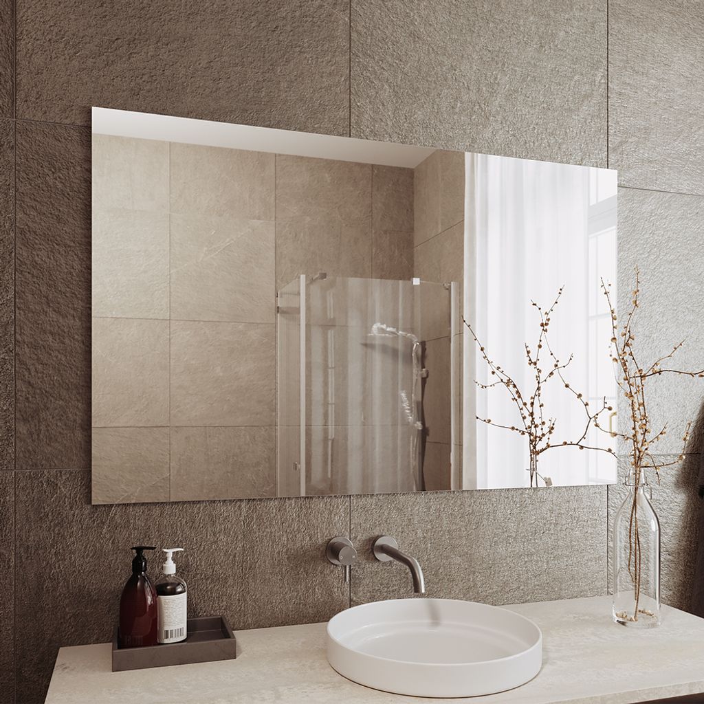 Badezimmerspiegel Vicco Viola Weiß 111 x 70 cm, Model 20974