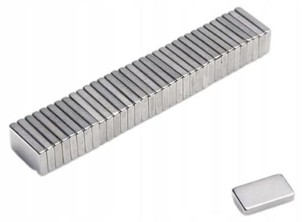 Top Magnesy - 50 Stück Neodym Magnete 12x7x2 mm N38 - extra starke Haftmagnete für Montage, Werkstatt & Industrie
