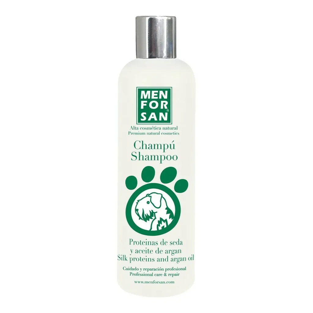 Menforsan Shampoo Proteine della Seta e Olio di Argan 300ml per Cani
