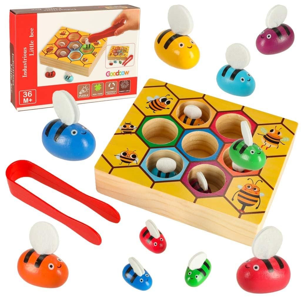 Montessori-Bienenwaben-Lernspiel Produktbild 